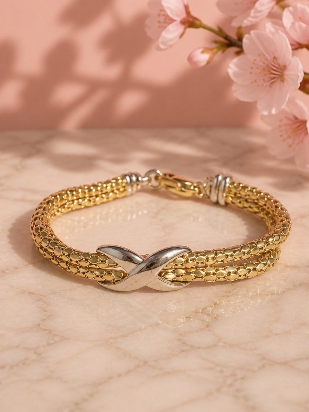 Vintage Multi-Strand Women's Bracelet with Silver accent